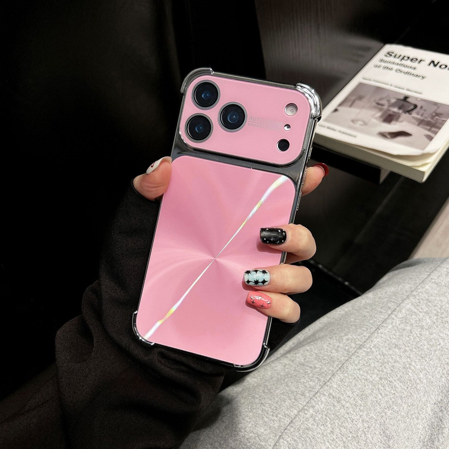 Apple Iphone Anti-Fall Cd Pattern Electroplating Case (Exclusive)