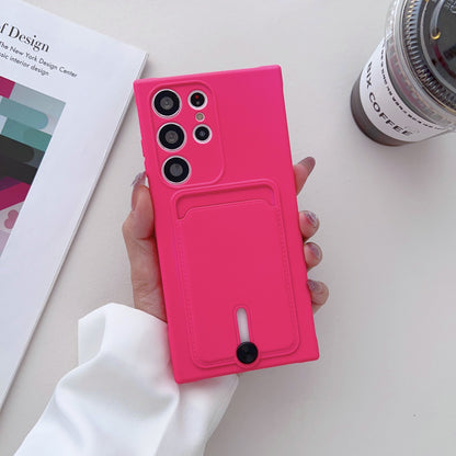 Samsung Ultra series Simple Solid Color Anti-Drop Card-Insert Soft Case (Exclusive)