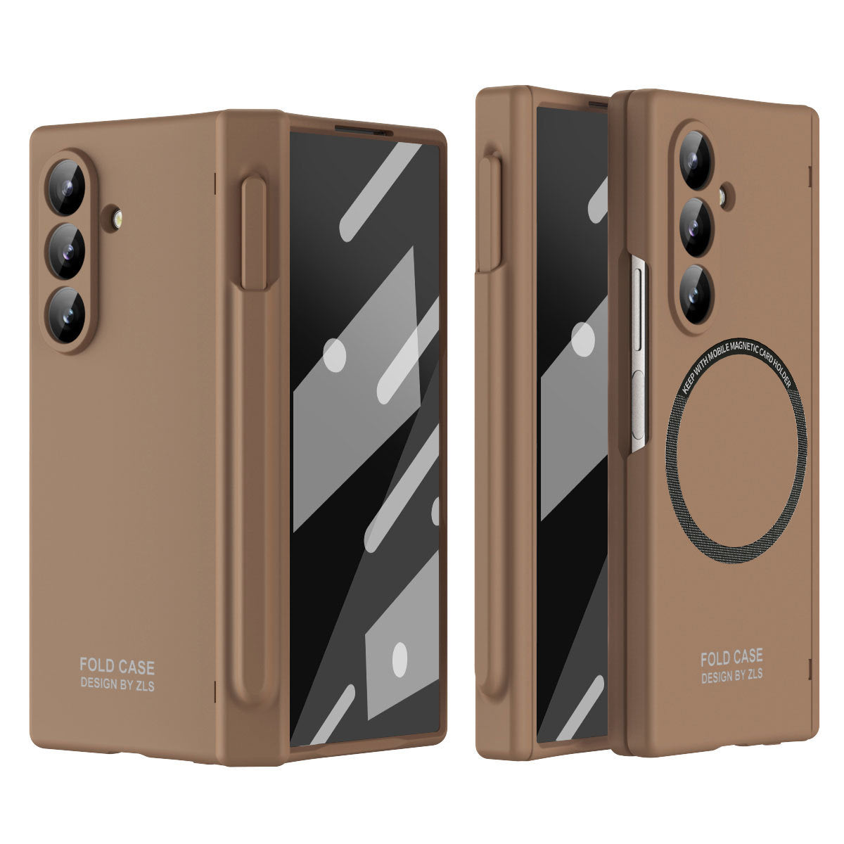 Samsung Fold series Extraordinary Magnetic Pen Slot Hinge All-Inclusive Protective Case (Exclusive)