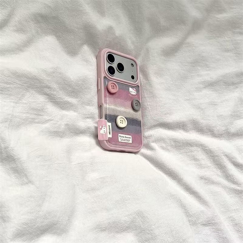 Apple Iphone Series Contrast Color Stripesd Stereo Buttons Case (Exclusive)