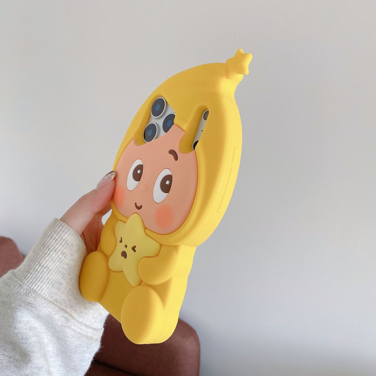 Apple Iphone Cartoon Stereo Star Man Case (Exclusive)