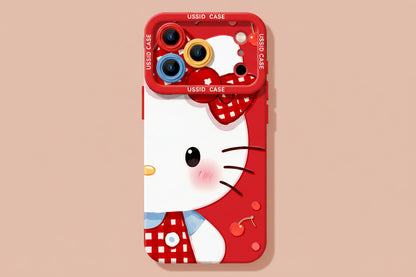 Apple Iphone New Year Big Face Cat Case Soft High Value Phone Case  (Exclusive)