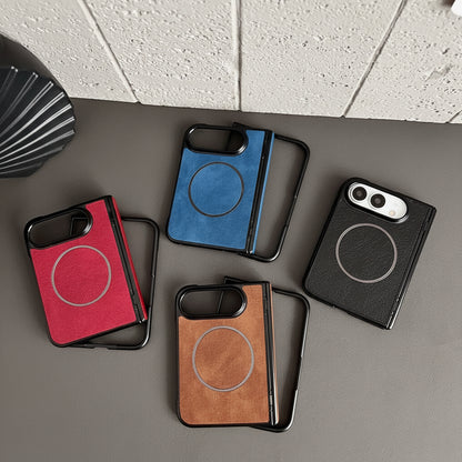 Apple Iphone Ultra series central spring, fine coil, crazy horse pattern case (Exclusive)