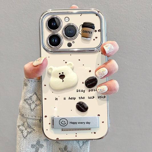 Apple Iphone Cute Women's Fashionable Level Drop-Resistant Bracket Case (Exclusive)