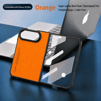 Apple Iphone Ultra Fold screen folding phone screen protector retro sheepskin case (Exclusive)