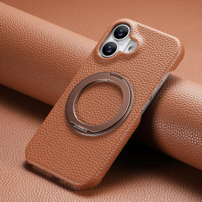 Apple Iphone series Rotating Stand Pebbled Leather Protective Cover (Exclusive)