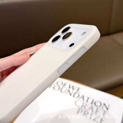 Apple Iphone series Liquid Jelly Magnetic Suction Suitable Pure Color Mobile Phone Case (Exclusive)
