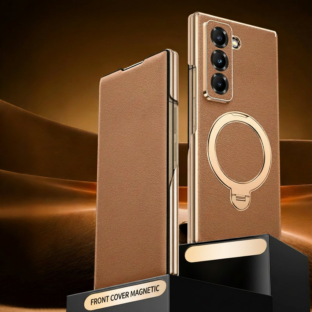 Samsung Fold series Genuine Leather Business Flip Cover Case (Exclusive)