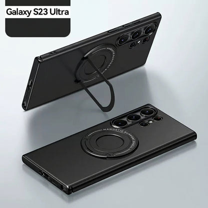 Samsung Ultra series Matte Invisible Pull-Rod Stand Magnetic Magsafe Hard Protective Case (Exclusive)
