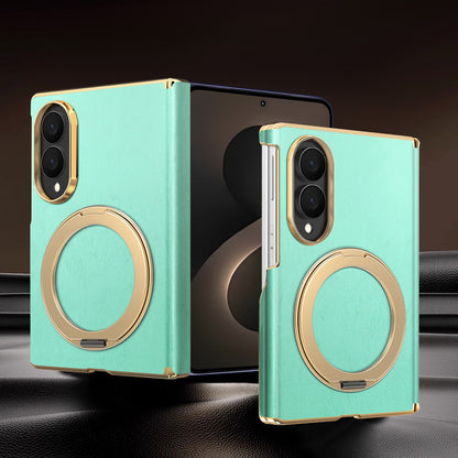 Samsung Fold series screen velvet dual-axis phone case, magnetic rotating stand Case (Exclusive)