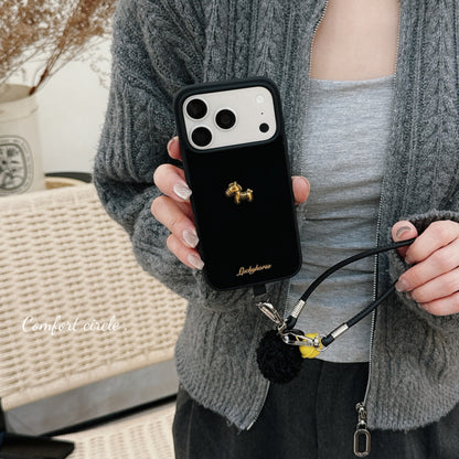 Apple iphone Velvet 3D Little Golden Horse (Exclusive)