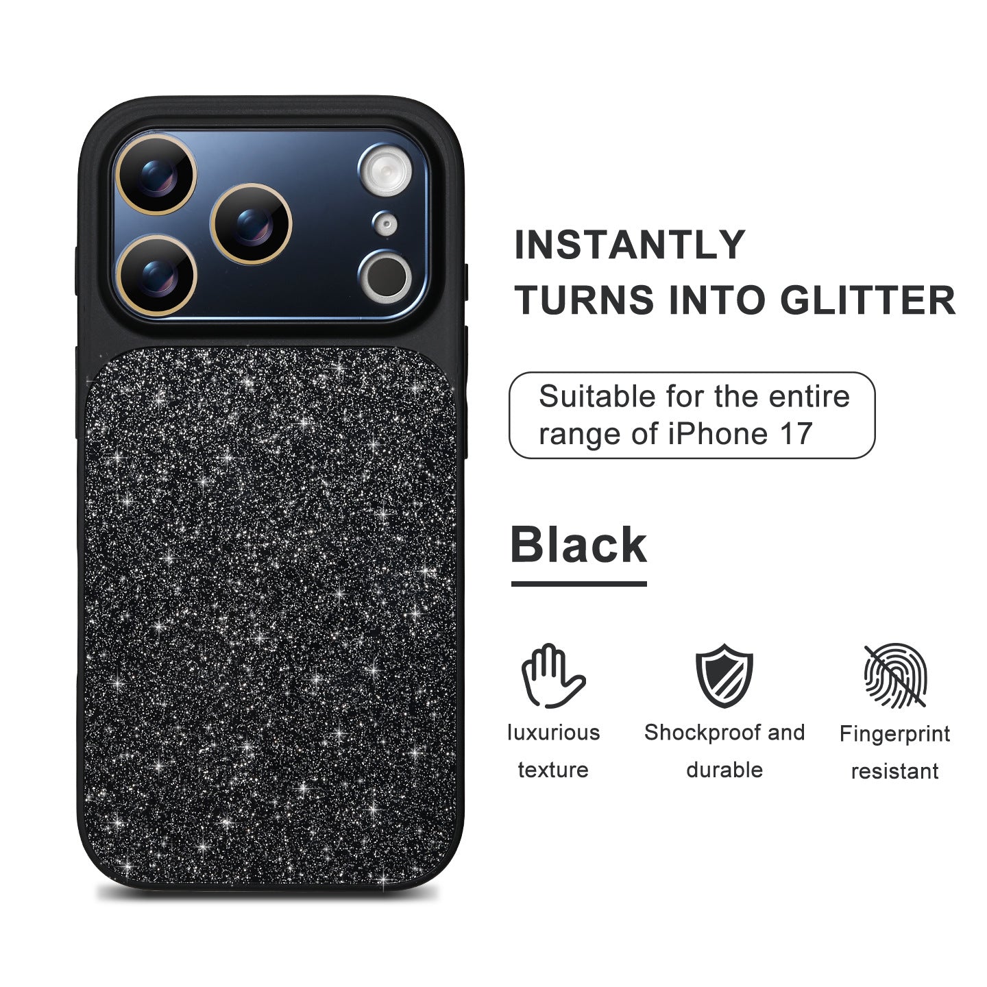 Apple iphone Max glitter phone case (Exclusive)