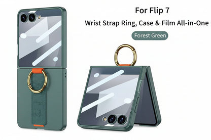 Samsung Flip Series Case Ultra-Thin Ring Wristband Shell Film Integrated (Exclusive)