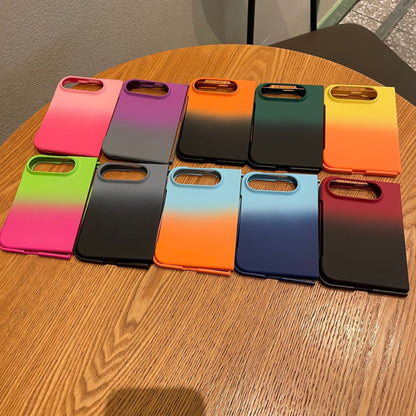Apple Iphone Ultra fold series skin-textured gradient dual-color design case (Exclusive)