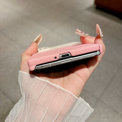 Samsung Fold wide phone magnetic closure gradient frosted case (Exclusive)