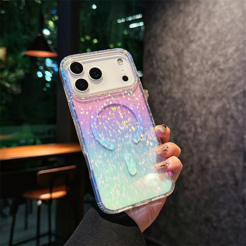 Apple Iphone Geometric Triangle Color-Plated Phone Case (Exclusive)