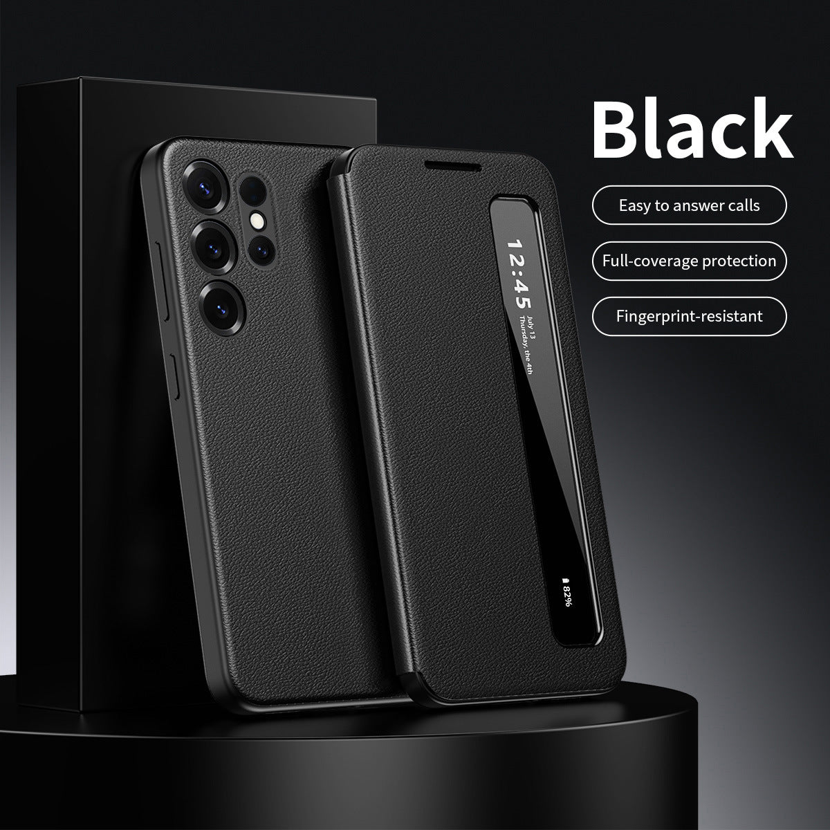 Samsung Fold and Ultra series Leather Flip Smart App Side case (Exclusive)