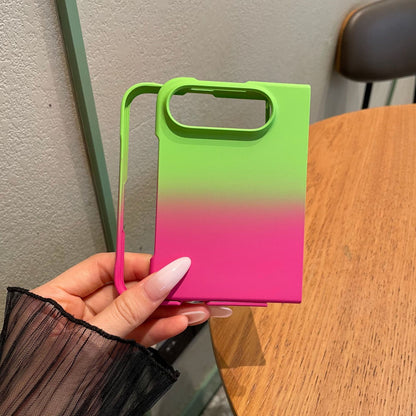 Apple Iphone Ultra fold series skin-textured gradient dual-color design case (Exclusive)