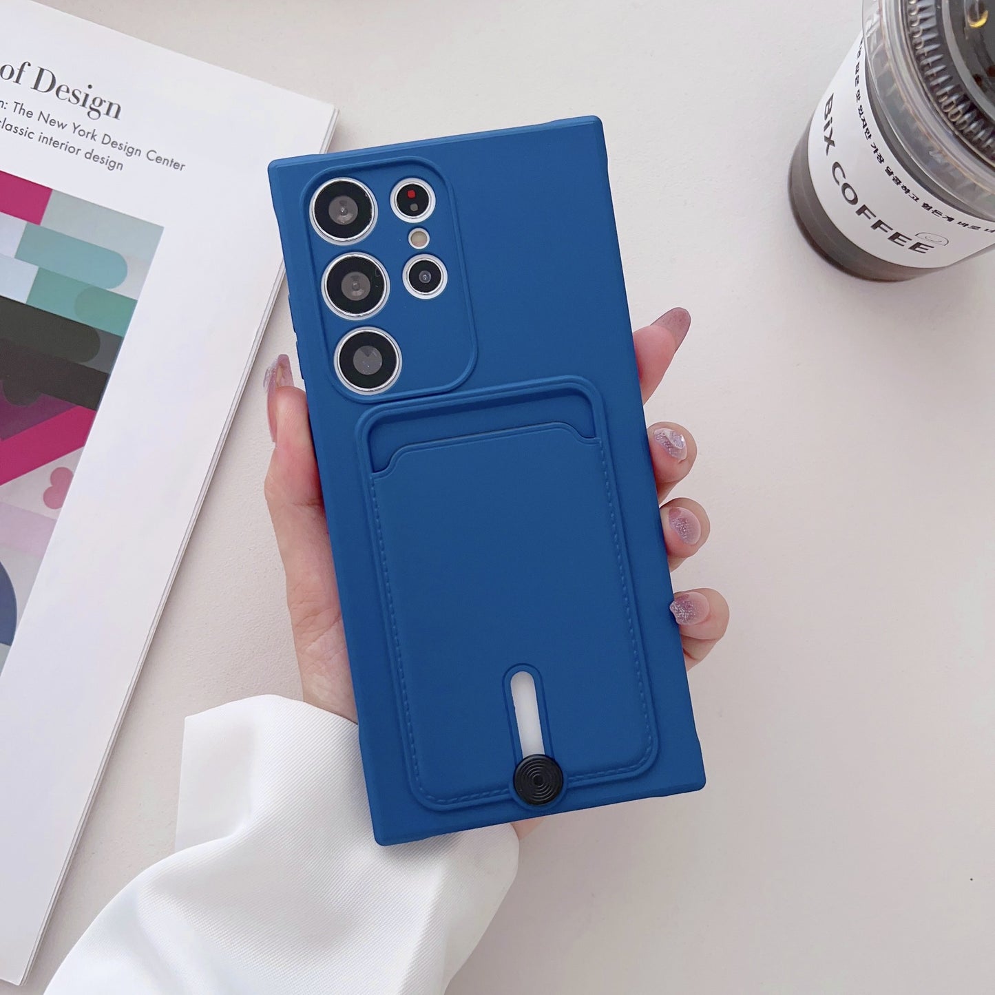 Samsung Ultra series Simple Solid Color Anti-Drop Card-Insert Soft Case (Exclusive)