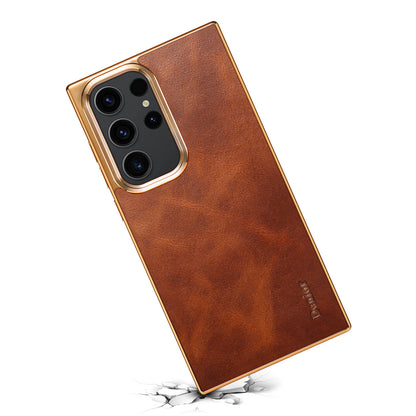 Samsung Ultra Series Hand made Denior Suitable Genuine Leather Case