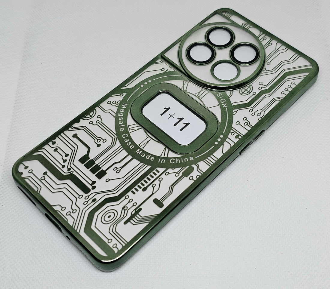 One Plus 11 Back Cover with CD Watch Machine Design soft