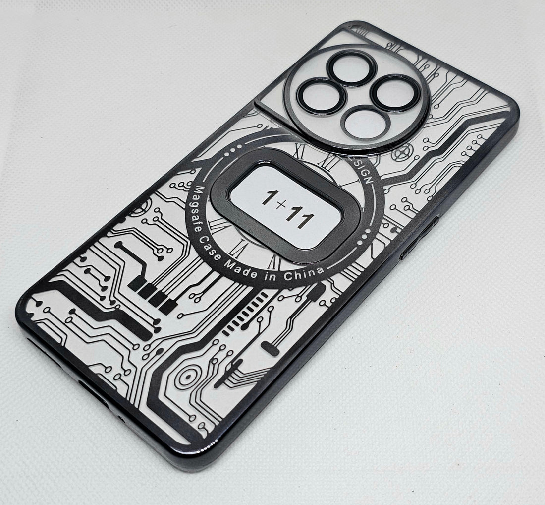 One Plus 11 Back Cover with CD Watch Machine Design soft