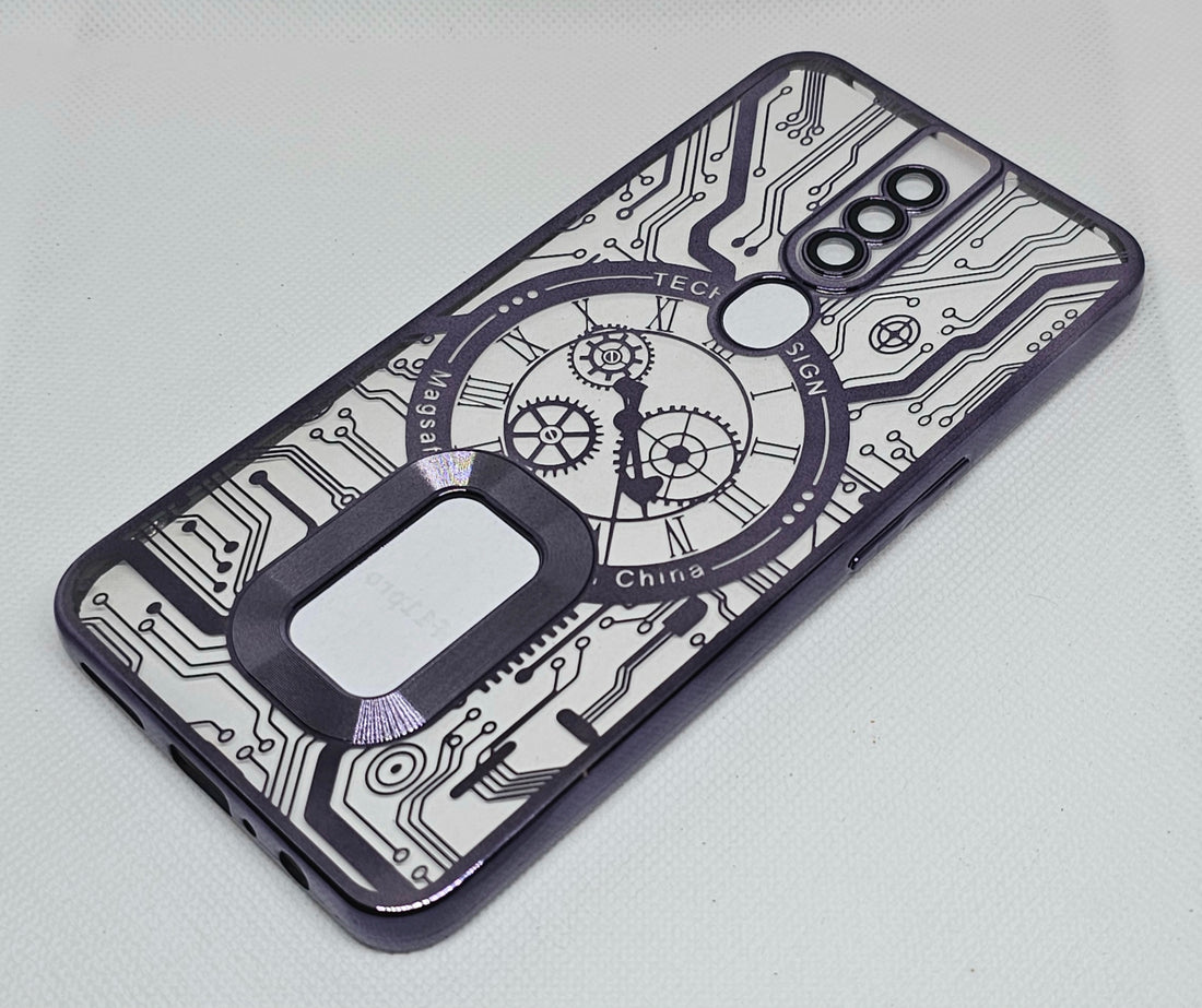 Oppo F11 pro  Back Cover with CD Watch Machine Design soft