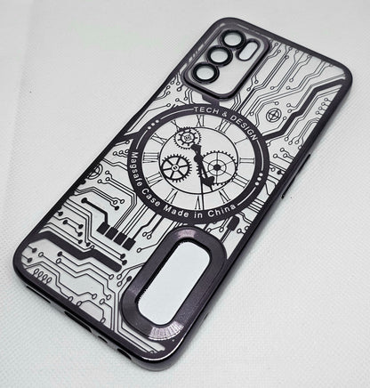 Oppo A16 Mobile CD Watch Machine Design Back Cover