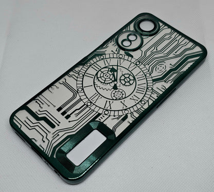 Oppo A78(5G)/A58(5G)/A58x Back Cover with CD Watch Machine Design soft