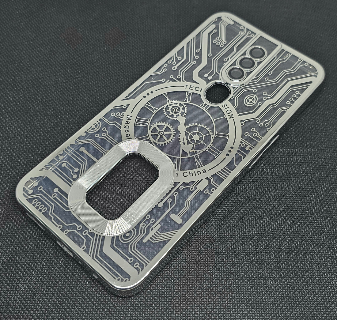 Oppo F11 pro  Back Cover with CD Watch Machine Design soft