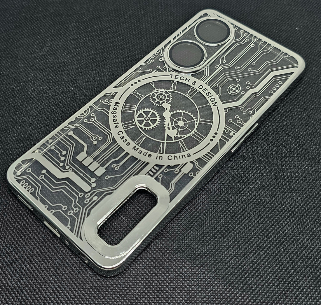 Oppo F23 (5G) Back Cover with CD Watch Machine Design soft