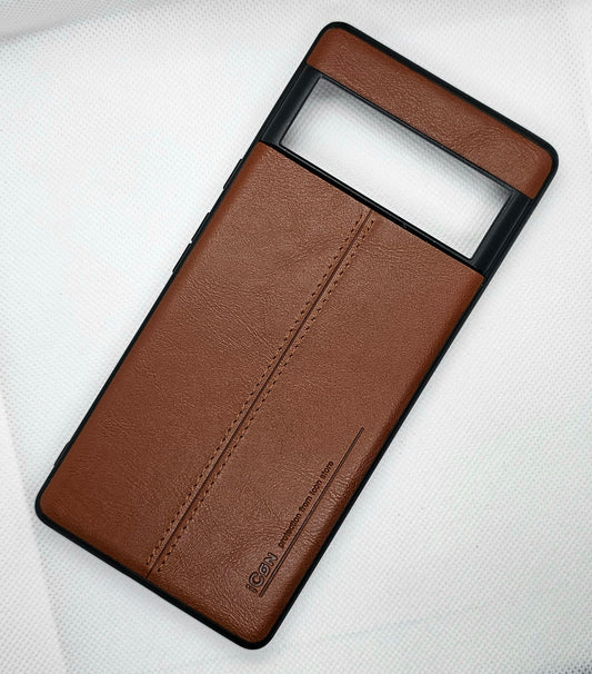 Luxurious Leather Google Pixel 6 pro Mobile Back Cover