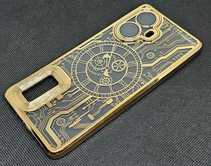 Realme 10 Pro Plus Back Cover with CD Watch Machine Design soft