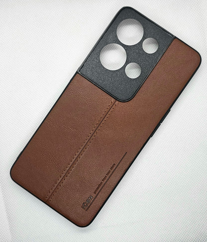 Luxurious Leather Oppo Reno 8 pro Mobile Back Cover