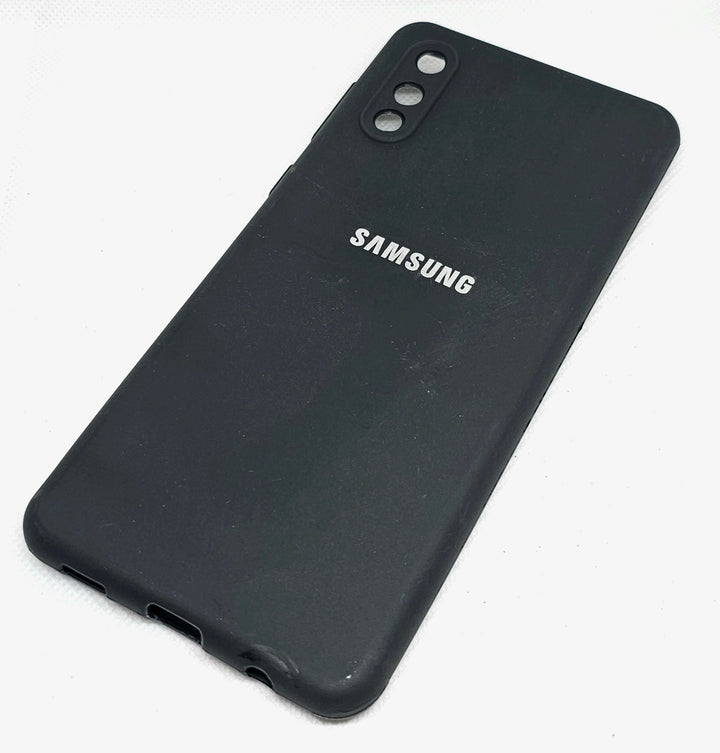 Samsung M02 Silicone + Cloth Back Cover soft