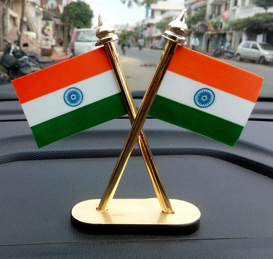 Tiranga India Flag Car Dashboard  for Home, Office Table, Study Room