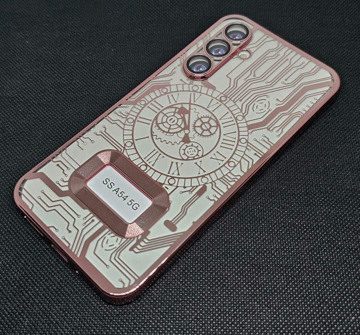 Samsung A54 (5G) Back Cover with CD Watch Machine Design soft