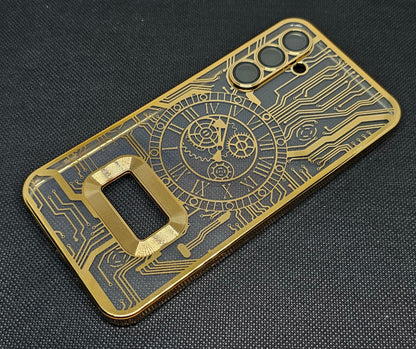 Samsung A54 (5G) Back Cover with CD Watch Machine Design soft