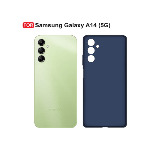 Samsung A14 (5G)  Back Cover ( Silicone + Cloth)