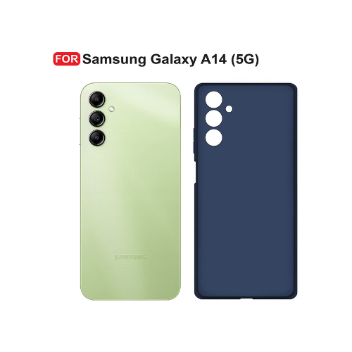 Samsung A14 (5G)  Back Cover ( Silicone + Cloth) soft