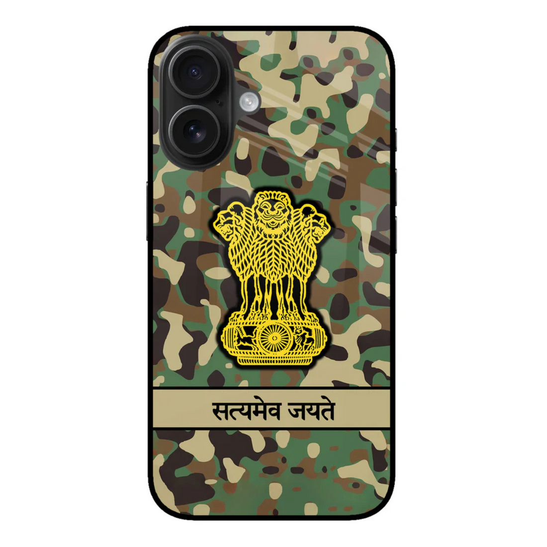 Satyamev Jayate Army iPhone Glass Case