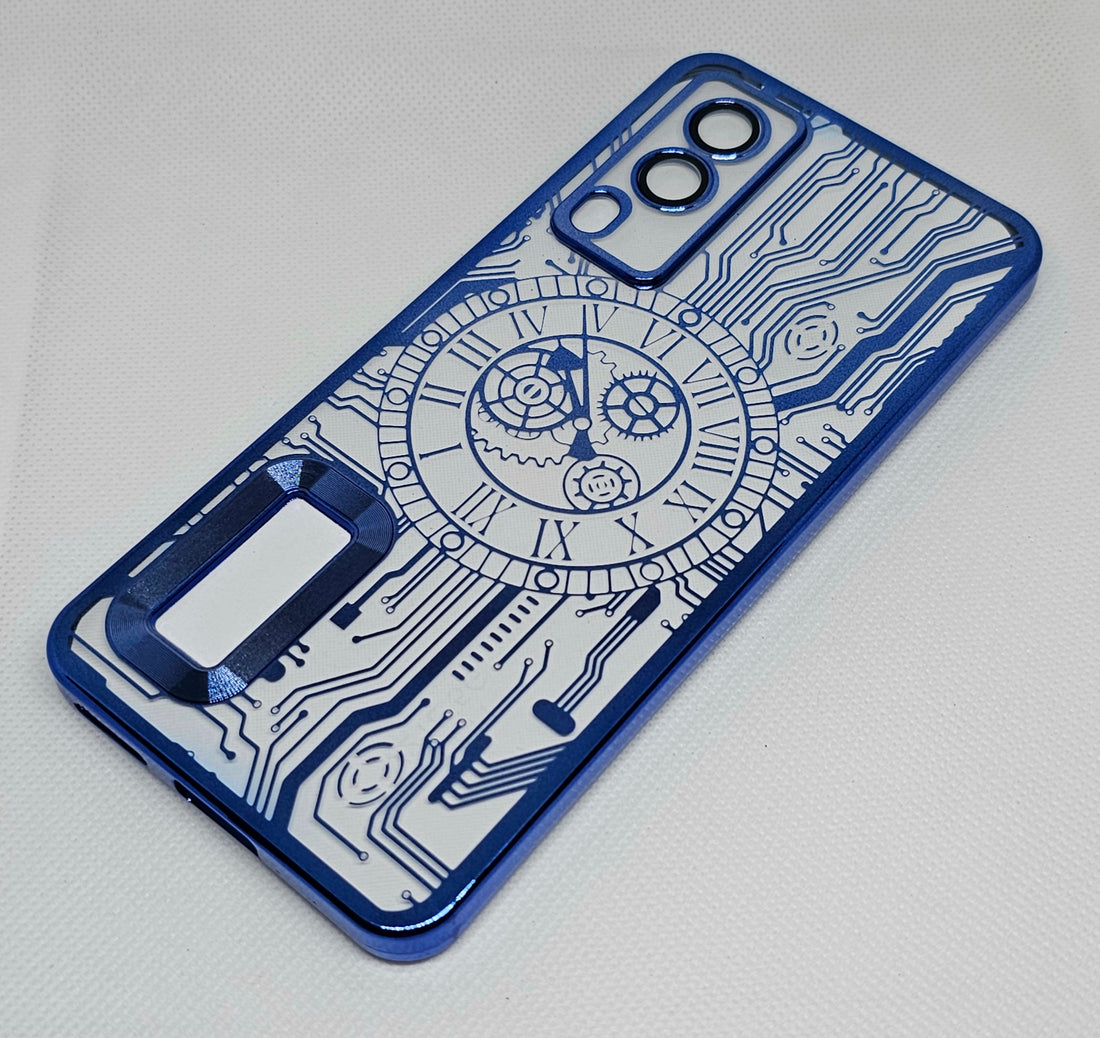 Vivo V21E (5G) Back Cover with CD Watch Machine Design soft