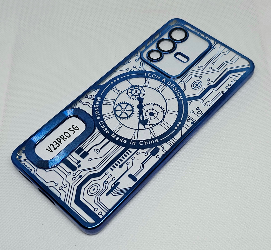 Vivo V23 Pro (5G)  Back Cover with CD Watch Machine Design soft