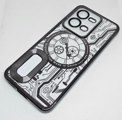 Vivo V25 Mobile CD Watch Machine Design Back Cover