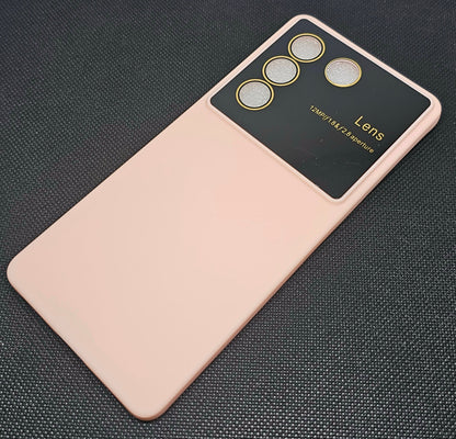Vivo  V27 Pro Mobile Silicone Back Cover with Protective Lens