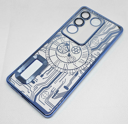Vivo V27 Pro Back Cover with CD Watch Machine Design soft