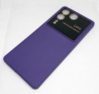 Vivo  V27 Pro Mobile Silicone Back Cover with Protective Lens