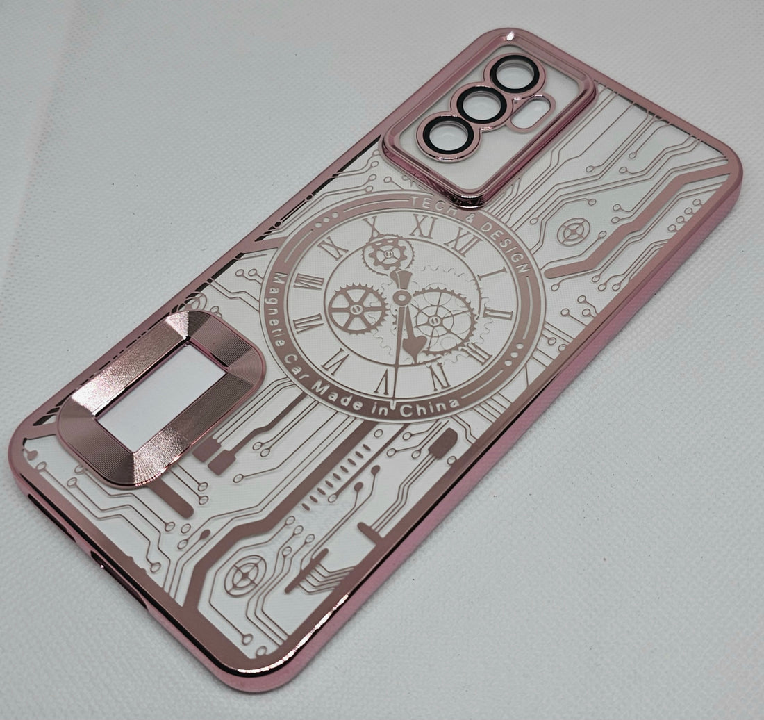 Vivo V23 E / Y75 (4G)  Back Cover with CD Watch Machine Design soft