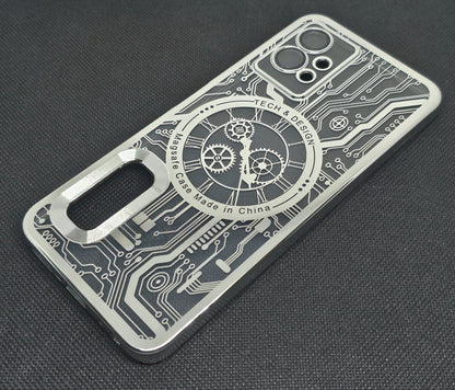 Oppo F21 Pro (4G) Back Cover with CD Watch Machine Design soft