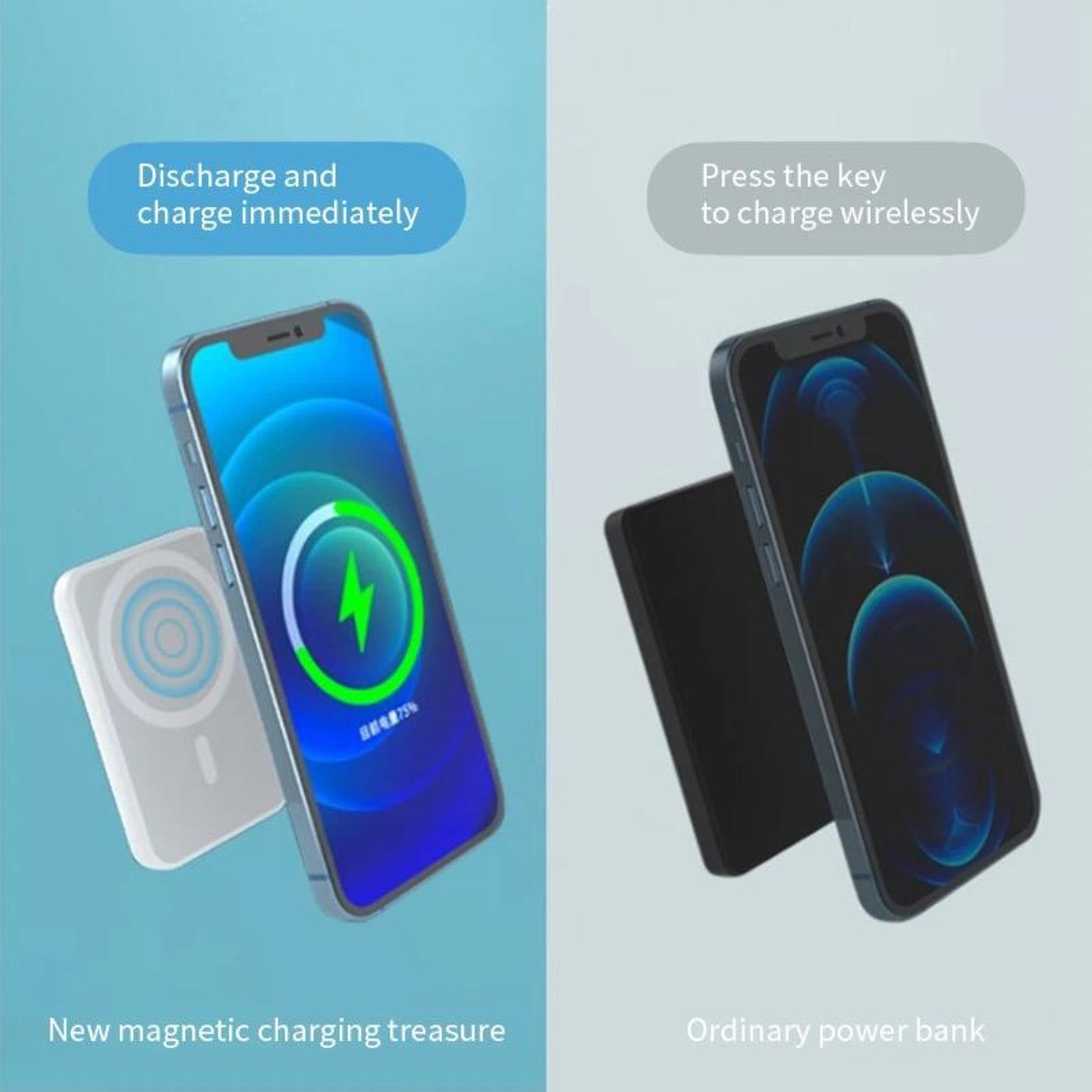 Amytel Magsafe Compatible wireless Power bank 10,000 mah ( 6 month Warranty)